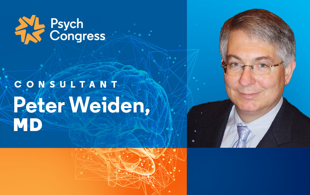 Psych Congress logo, photo of Peter Weiden