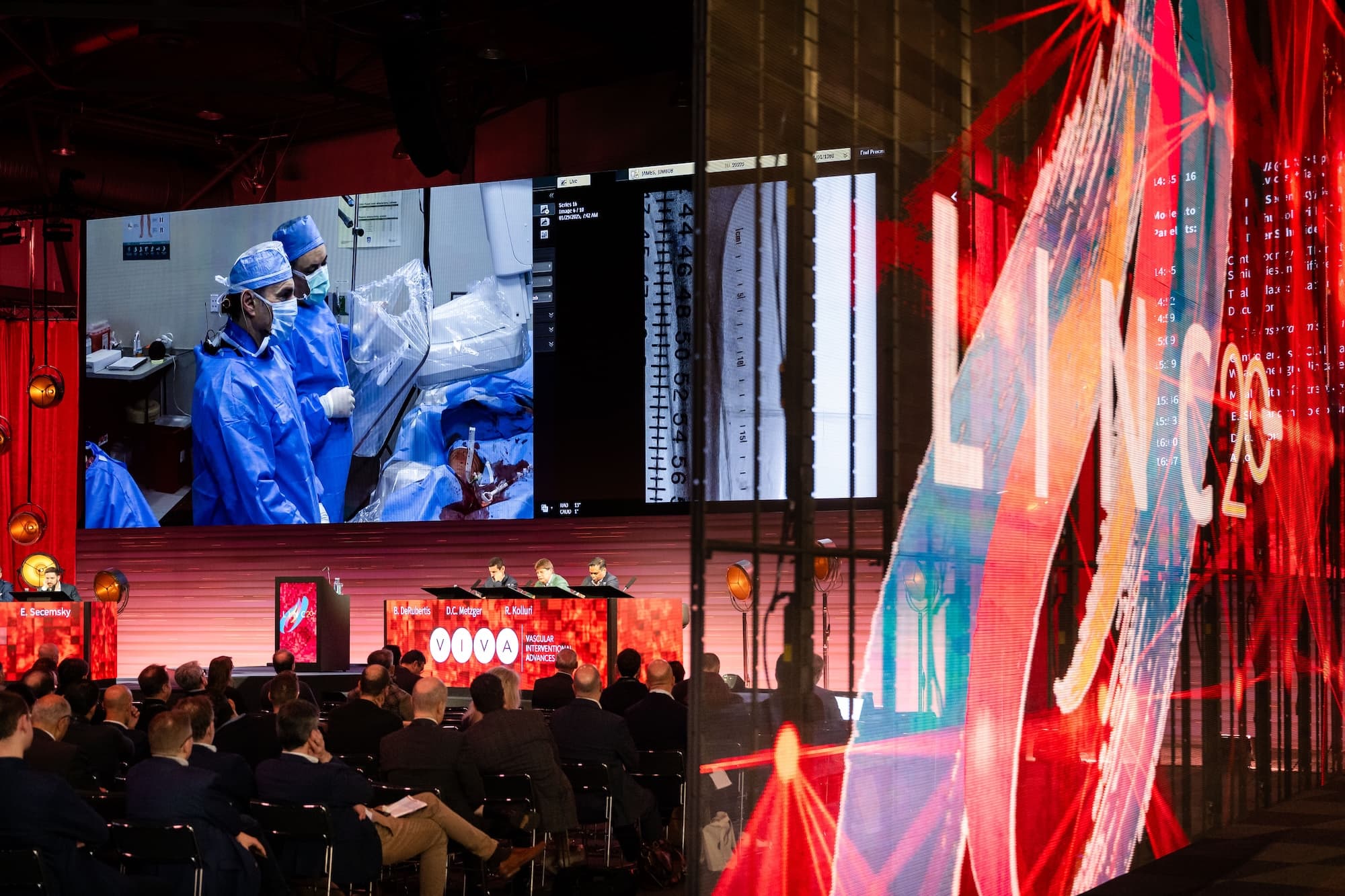 Live case presentation at the Leipzig Interventional Course