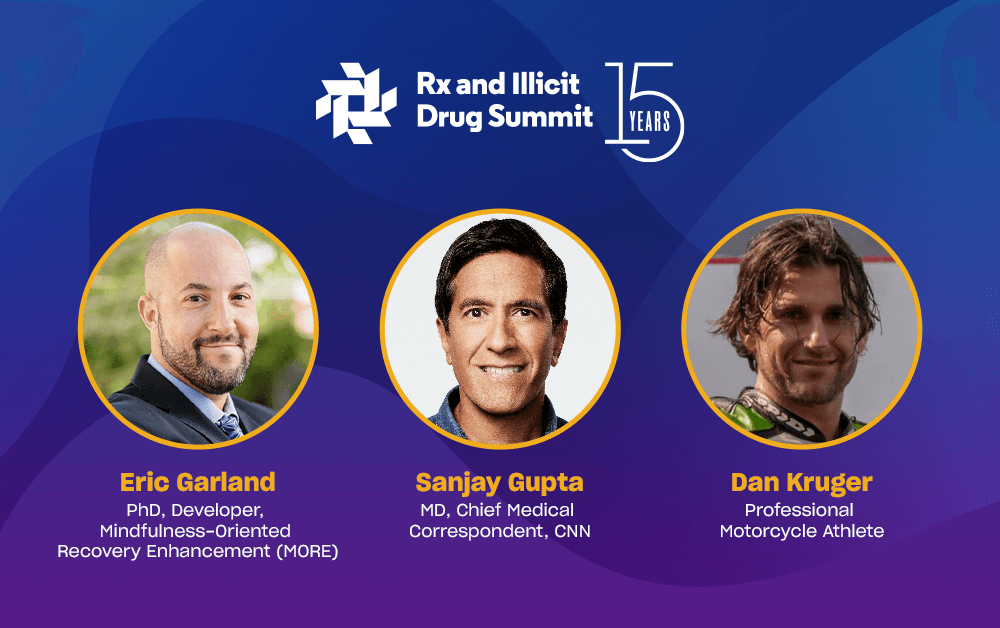 Dr. Sanjay Gupta with Dr. Eric Garland and Dan Kruger for Rx Summit 2026