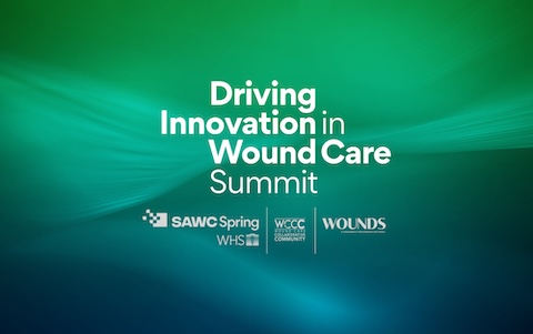 Driving Innovation in Wound Care Summit and logos